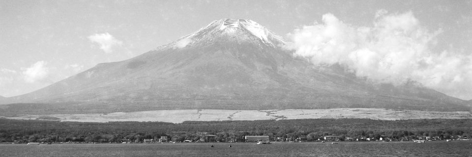 Mt. Fuji, hand-developed on film